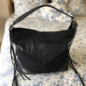 JOHNNY WAS🦋BOHO SUEDE & ITALIAN LEATHER SHOULDER BAG